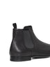Black leather Chelsea boots