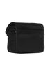 Borsa in Re-nylon con placca-logo