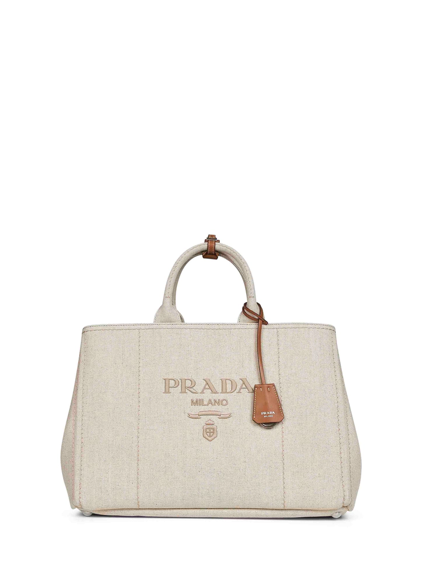 Natural Prada Jardinière extra large bag