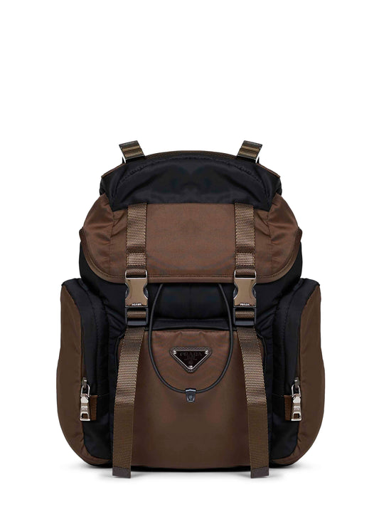 Black and burnt Re-Nylon backpack