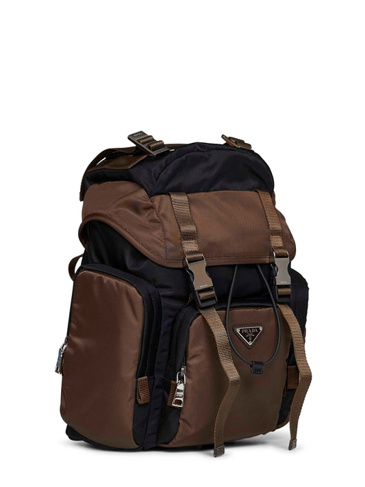 Black and burnt Re-Nylon backpack