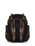 Zaino in Re-Nylon nero e bruciato<BR/>