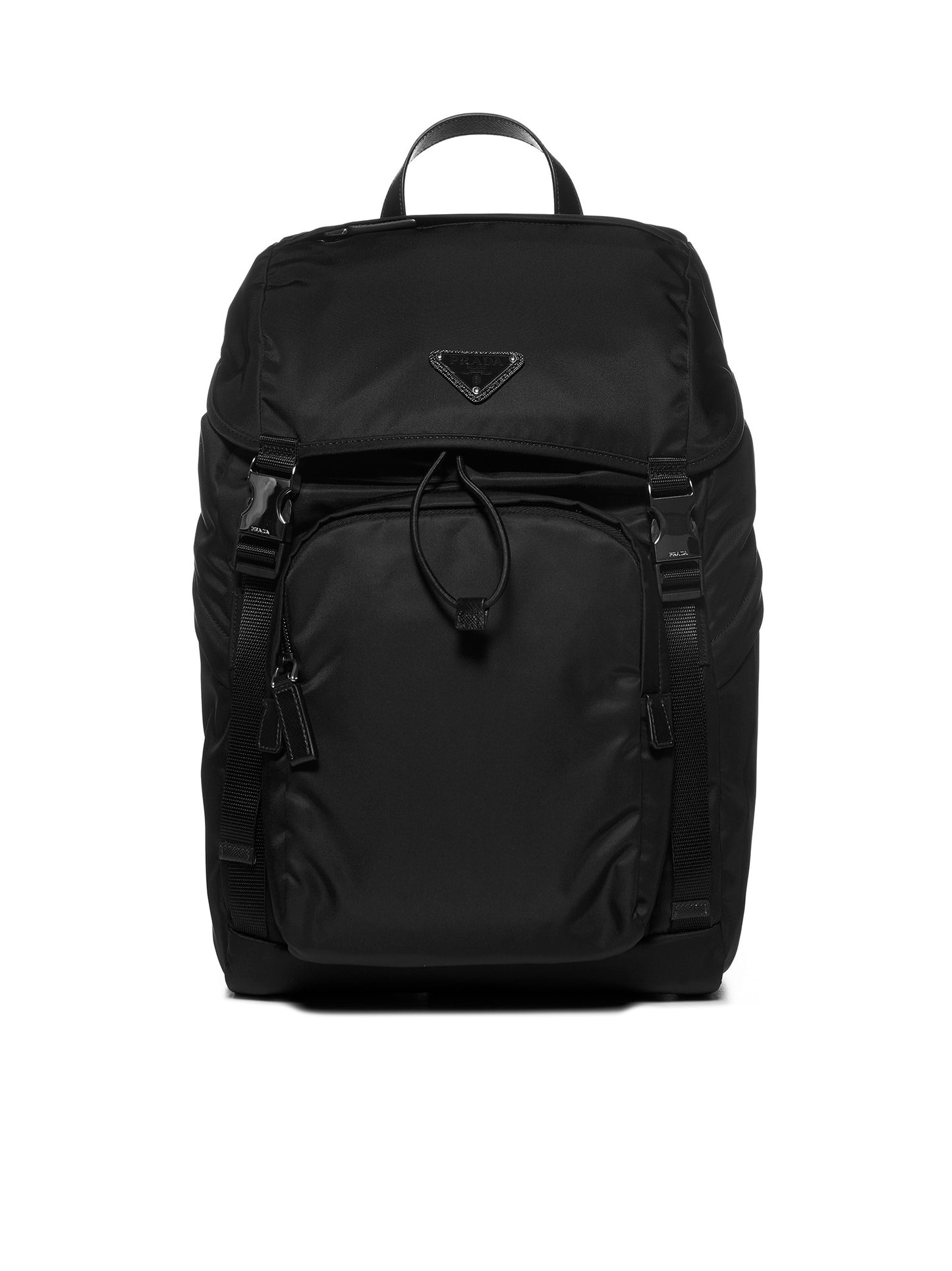 Backpack in Re-Nylon and Saffiano leather