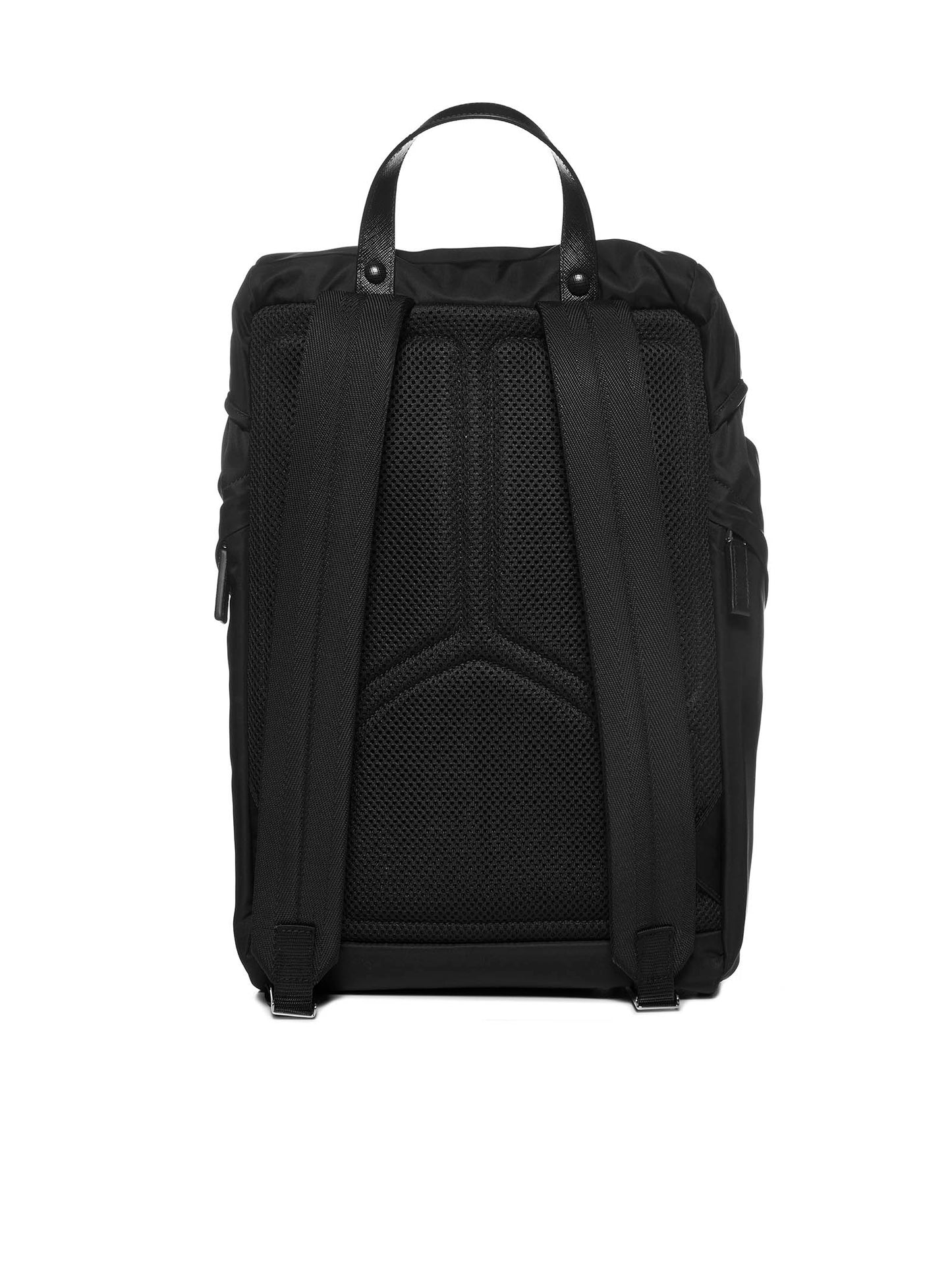 Backpack in Re-Nylon and Saffiano leather