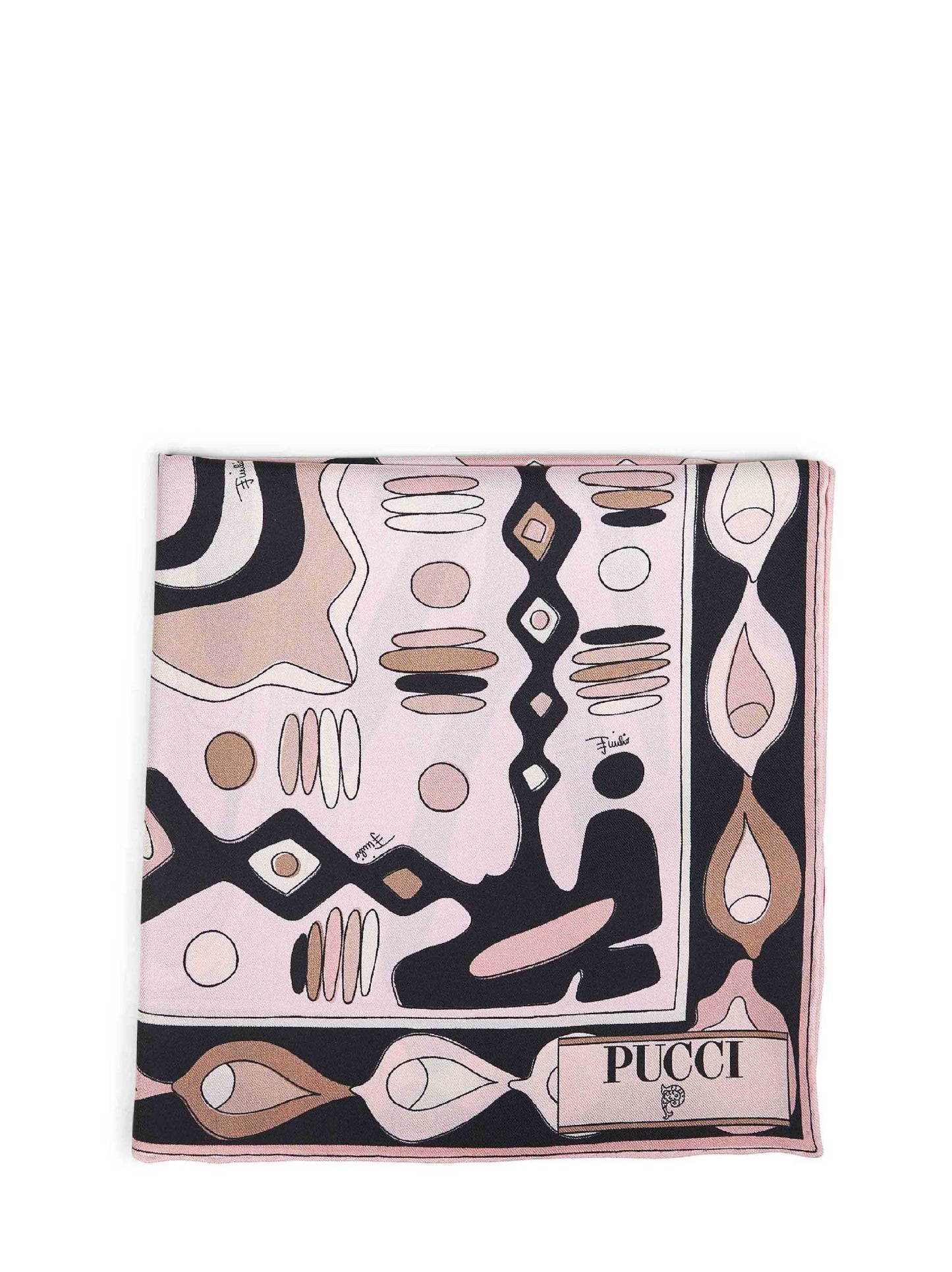 Nude Angoli-print silk twill scarf