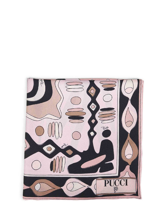 Nude Angoli-print silk twill scarf