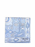 Pale blue Angoli-print silk twill scarf