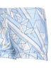 Pale blue Manuba-print stretch compact jersey shorts