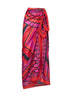 Fuchsia and black Vivara-print cotton sarong