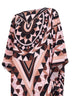 Nude Manuba-print silk crepe long caftan