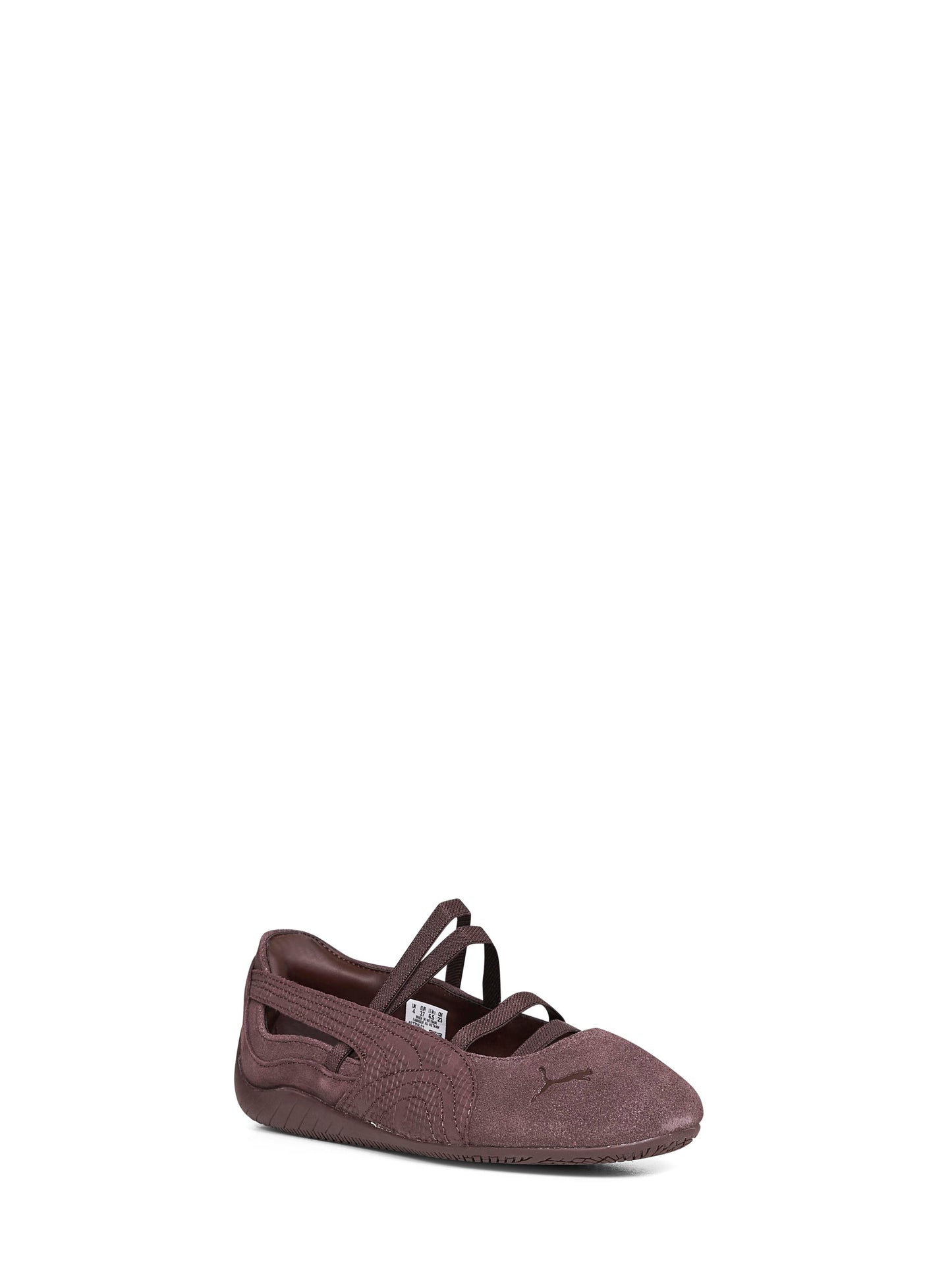 Chocolate brown suede Speedcat Ballet ballet flats