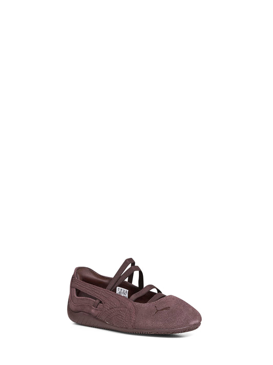 Chocolate brown suede Speedcat Ballet ballet flats