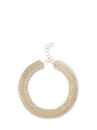 Cintura gioiello 1969 con dischi in metallo oro chiaro