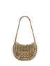 Borsa a spalla reversibile Moon Flip Bag oro e argento