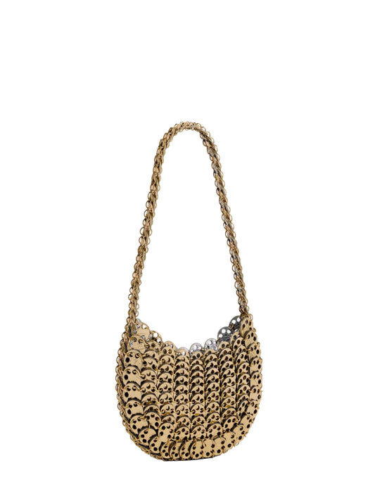 Gold and silver Moon Flip Bag reversible shoulder bag