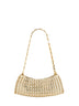Light gold 1969 clutch shoulder bag