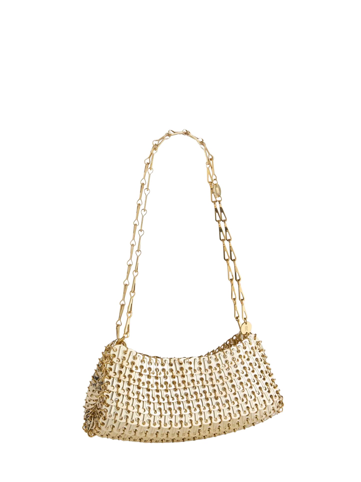 Light gold 1969 clutch shoulder bag