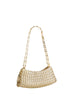 Light gold 1969 clutch shoulder bag