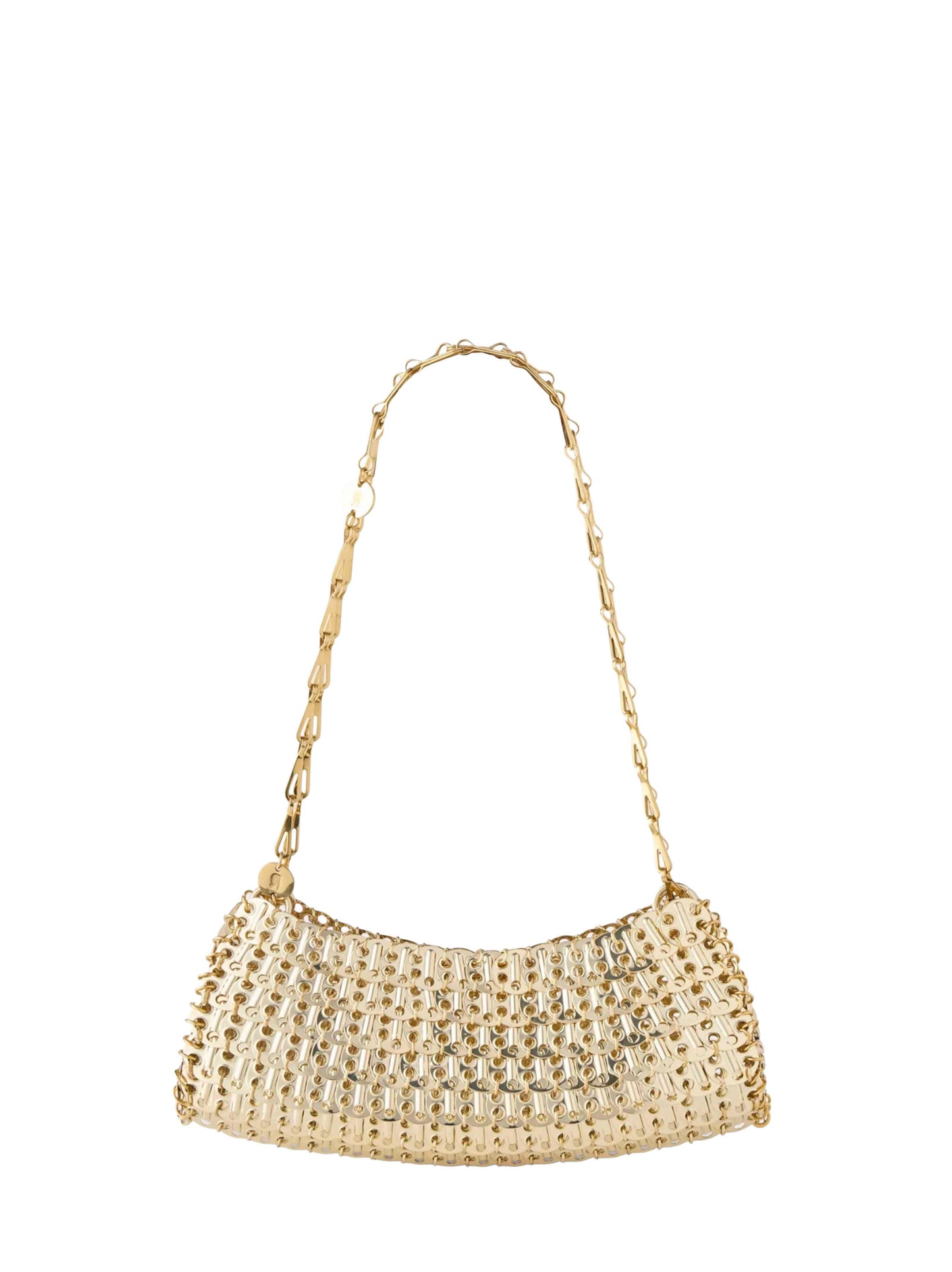 Light gold 1969 clutch shoulder bag