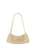 Light gold 1969 clutch shoulder bag