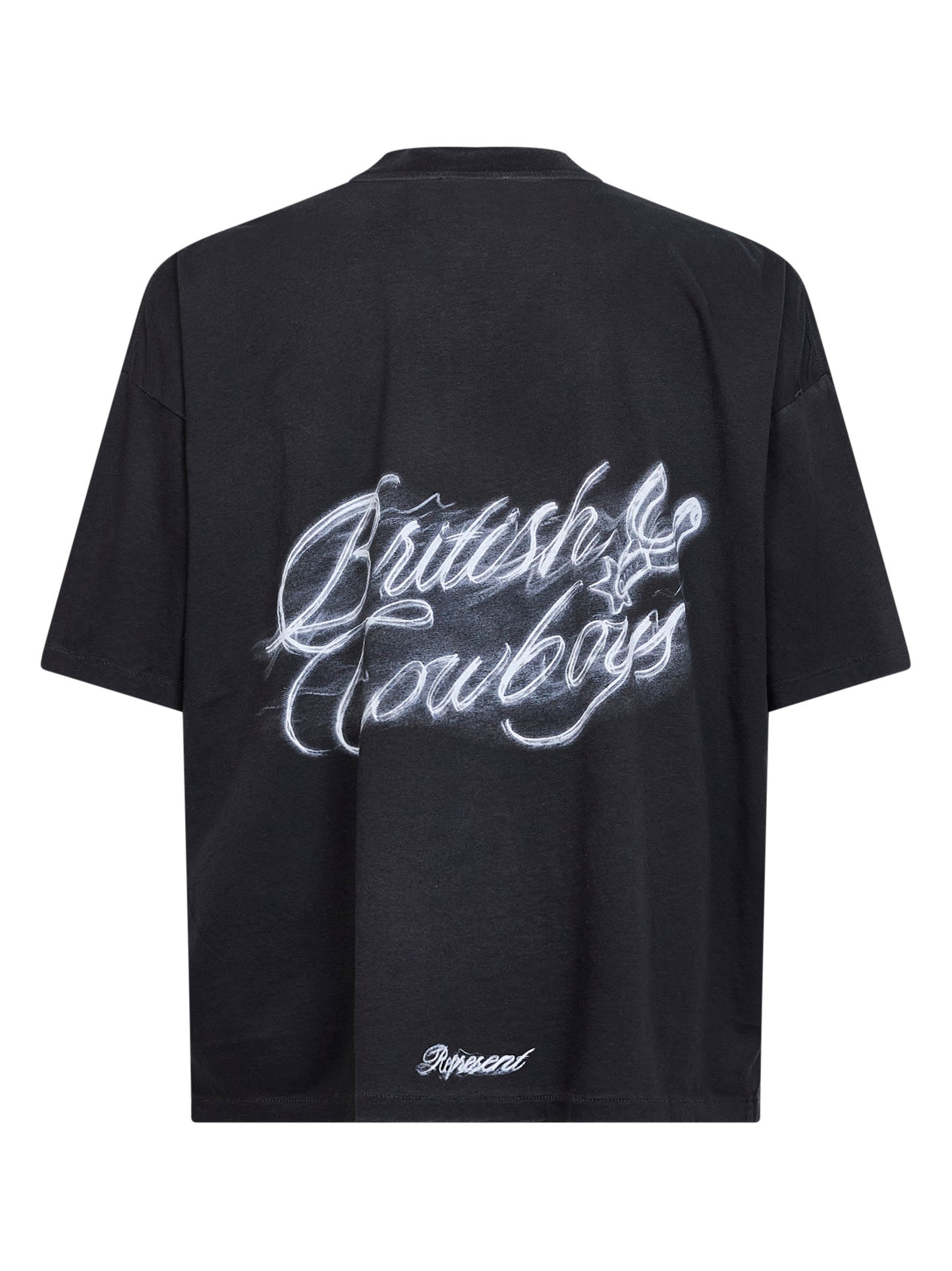 Stained black jersey British Cowboys T-shirt
