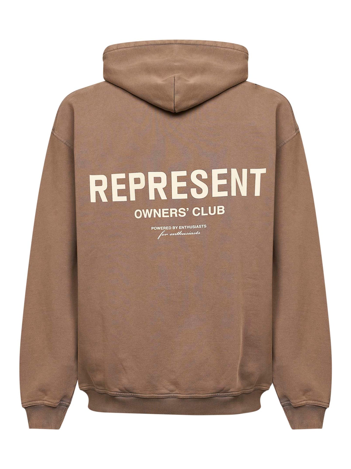 Felpa con cappuccio "Owners Club" mandorla