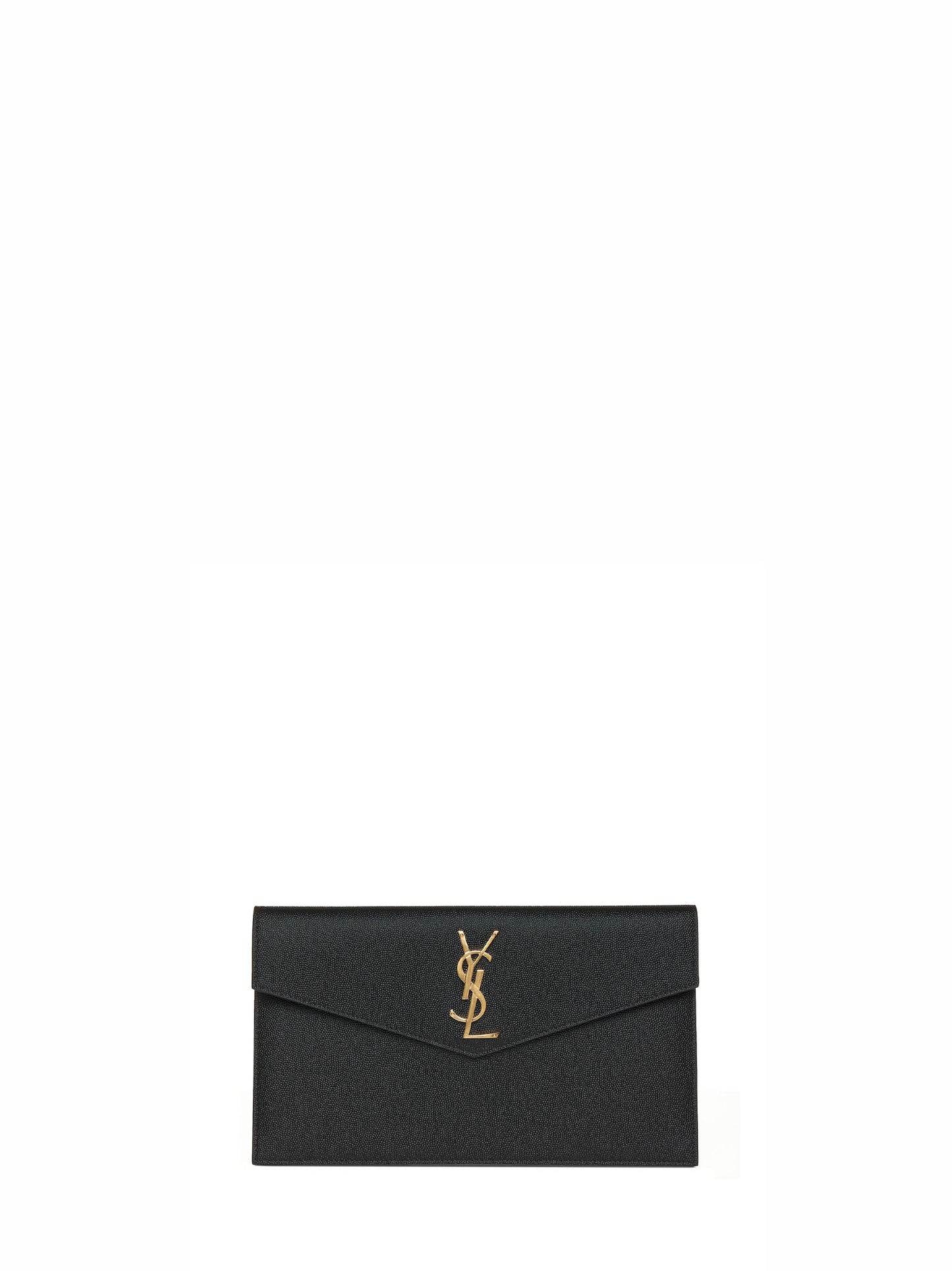 Pochette UPTOWN in pelle goffrata grain de poudre