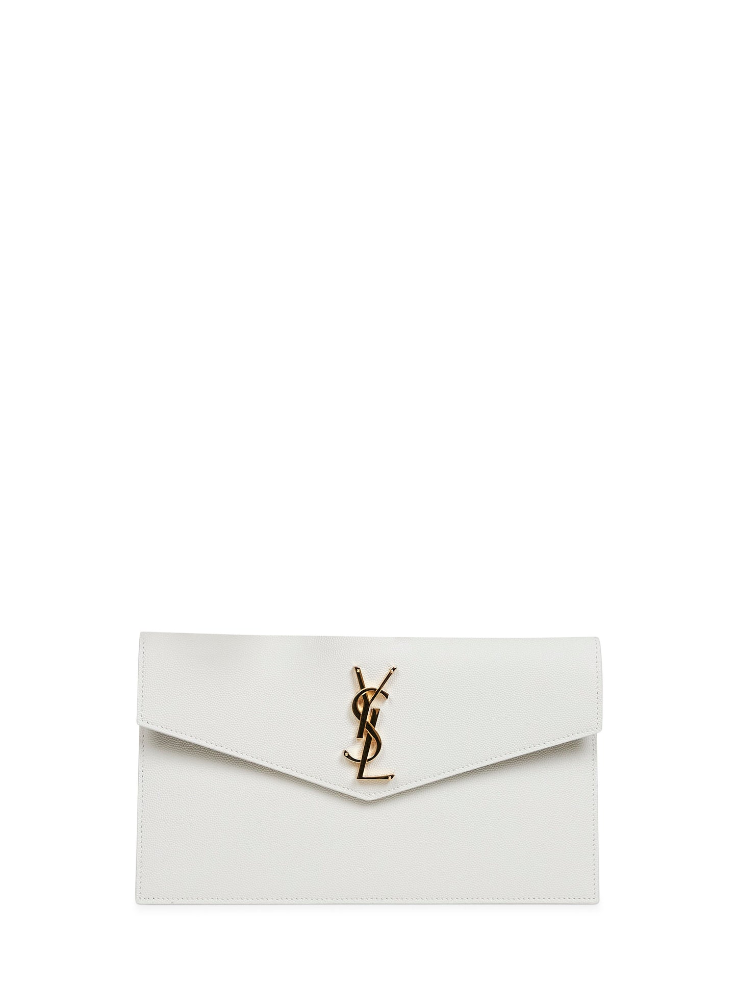 Cream soft Uptown clutch bag
