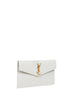 Cream soft Uptown clutch bag