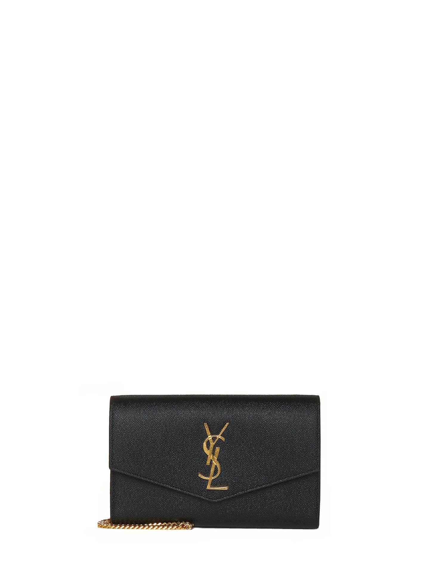 Uptown leather chain wallet bag by Saint Laurent