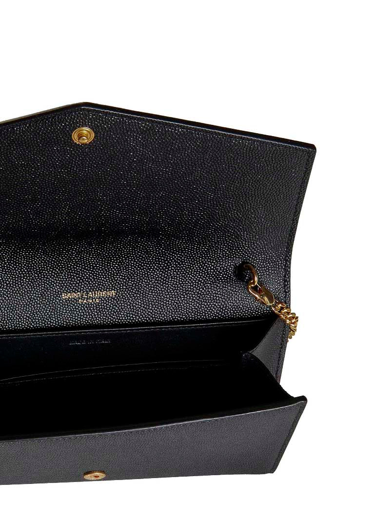 Uptown leather chain wallet bag by Saint Laurent