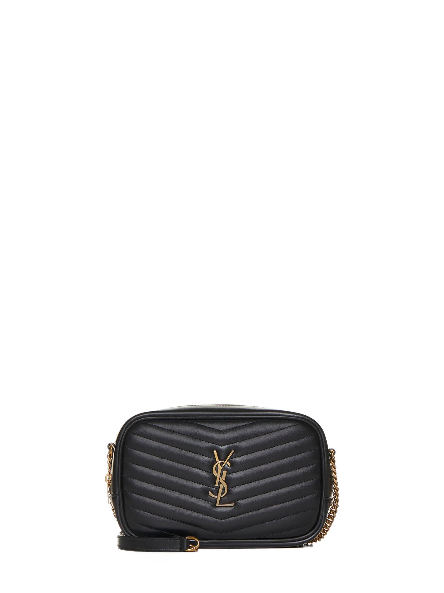 Borsa mini in pelle con logo YSL