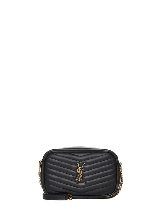 Borsa mini in pelle con logo YSL