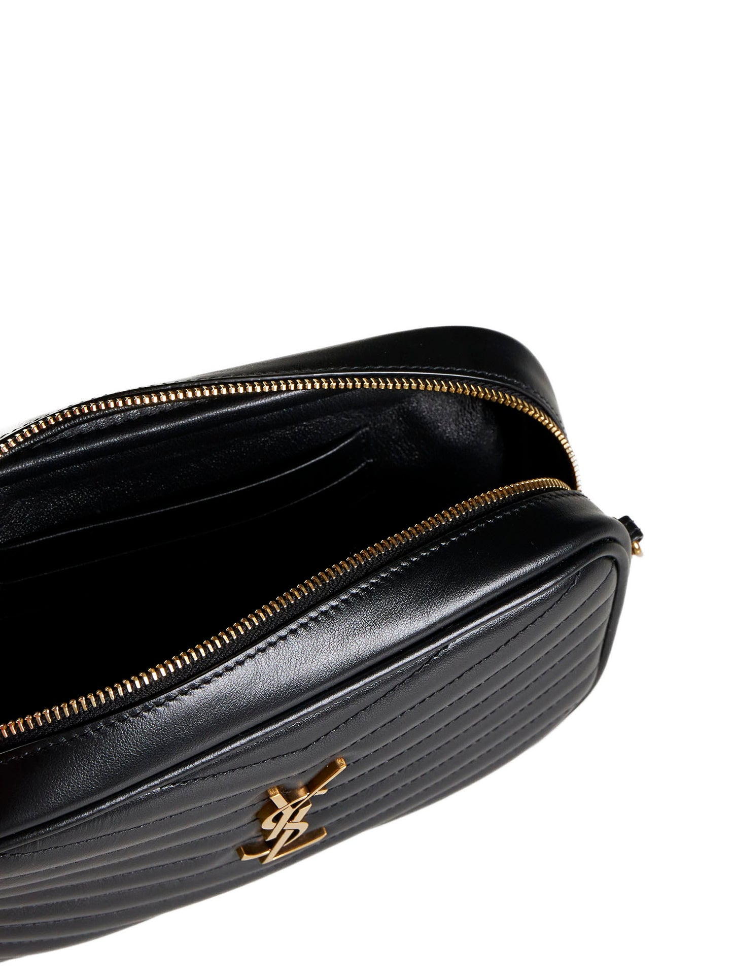 Borsa mini in pelle con logo YSL