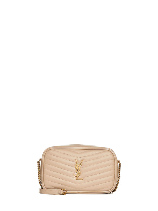 Borsa mini in pelle con logo YSL