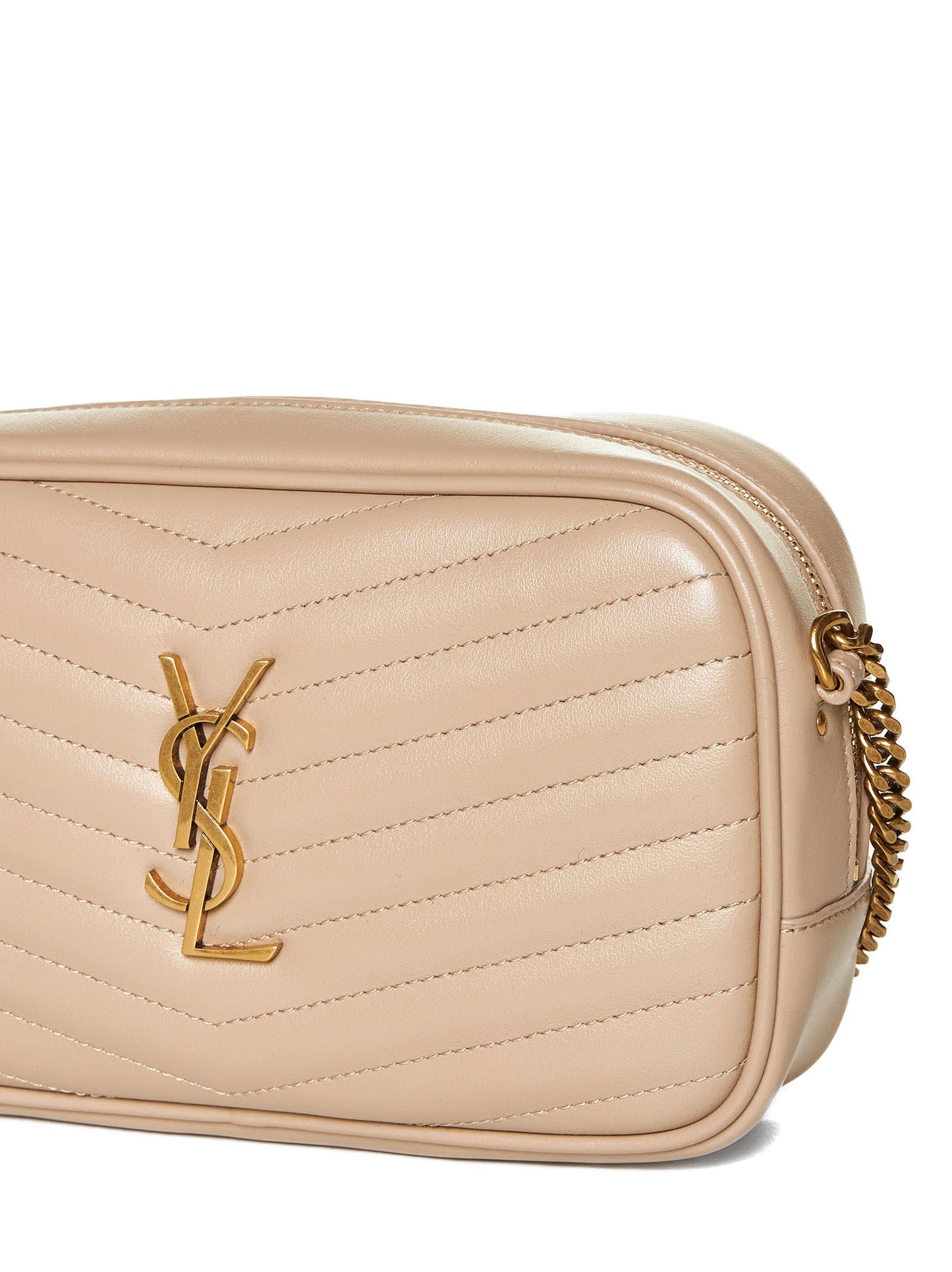 Borsa mini in pelle con logo YSL