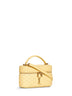 Soft lemon Vanity Gaby bag with shoulder strap