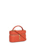 Orange Gaby vanity bag with shoulder strap