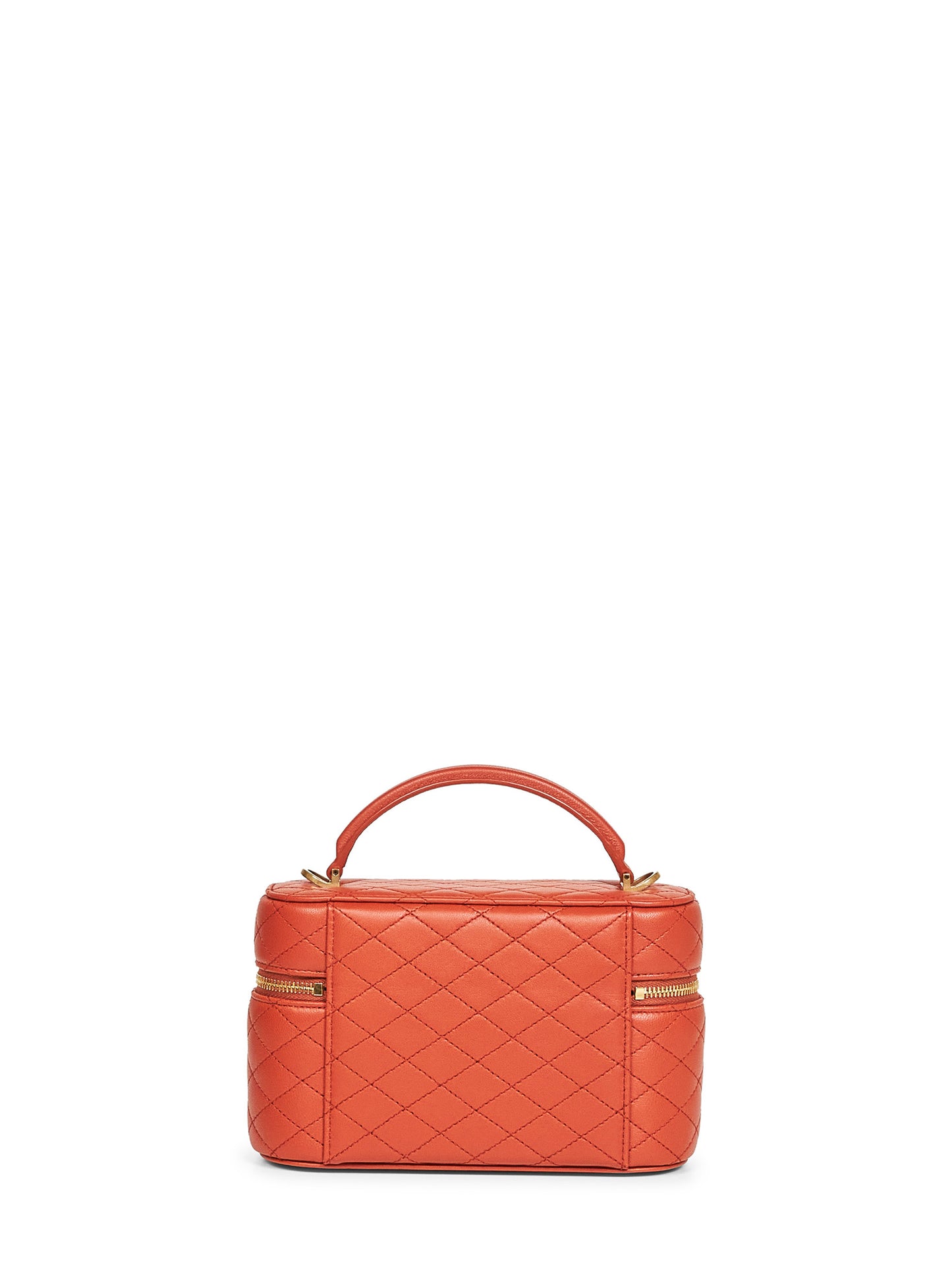 Orange Gaby vanity bag with shoulder strap
