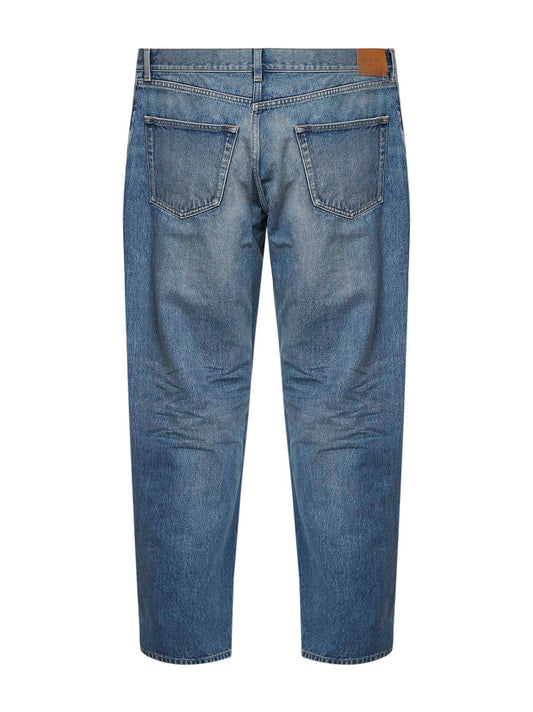 Jeans lunghi Mick in denim di cotone blu