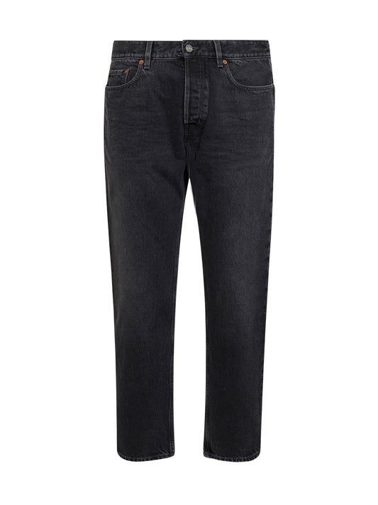 Jeans a gamba dritta Mick in denim nero
