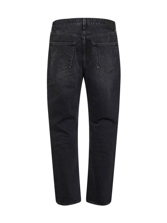 Jeans a gamba dritta Mick in denim nero