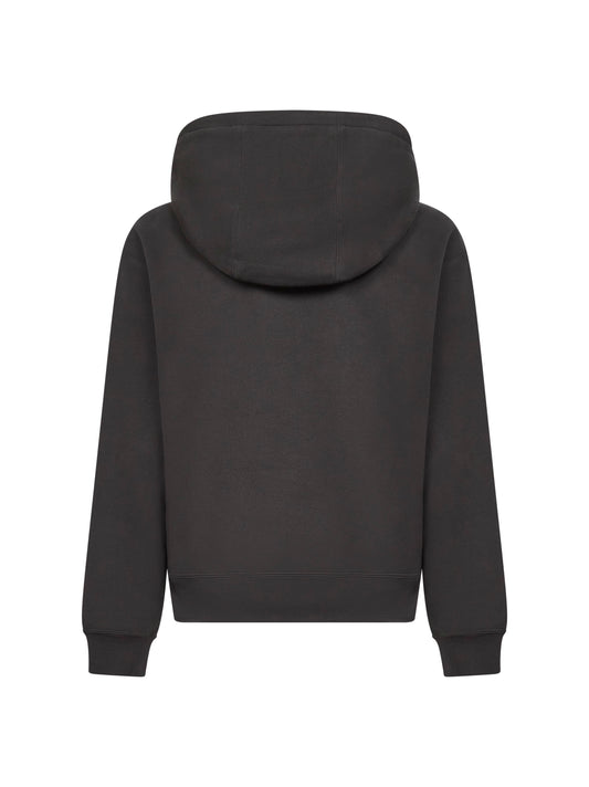 Felpa con cappuccio Saint Laurent nera<BR/>