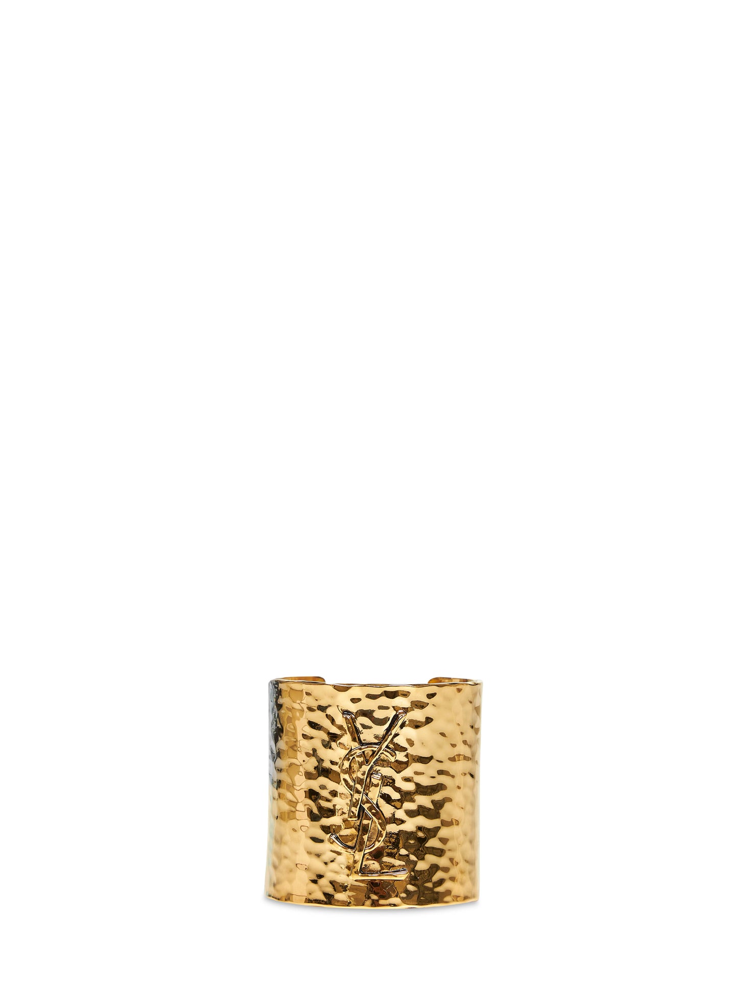 Gold metal Cassandre cuff bracelet