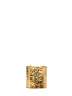 Gold metal Cassandre cuff bracelet