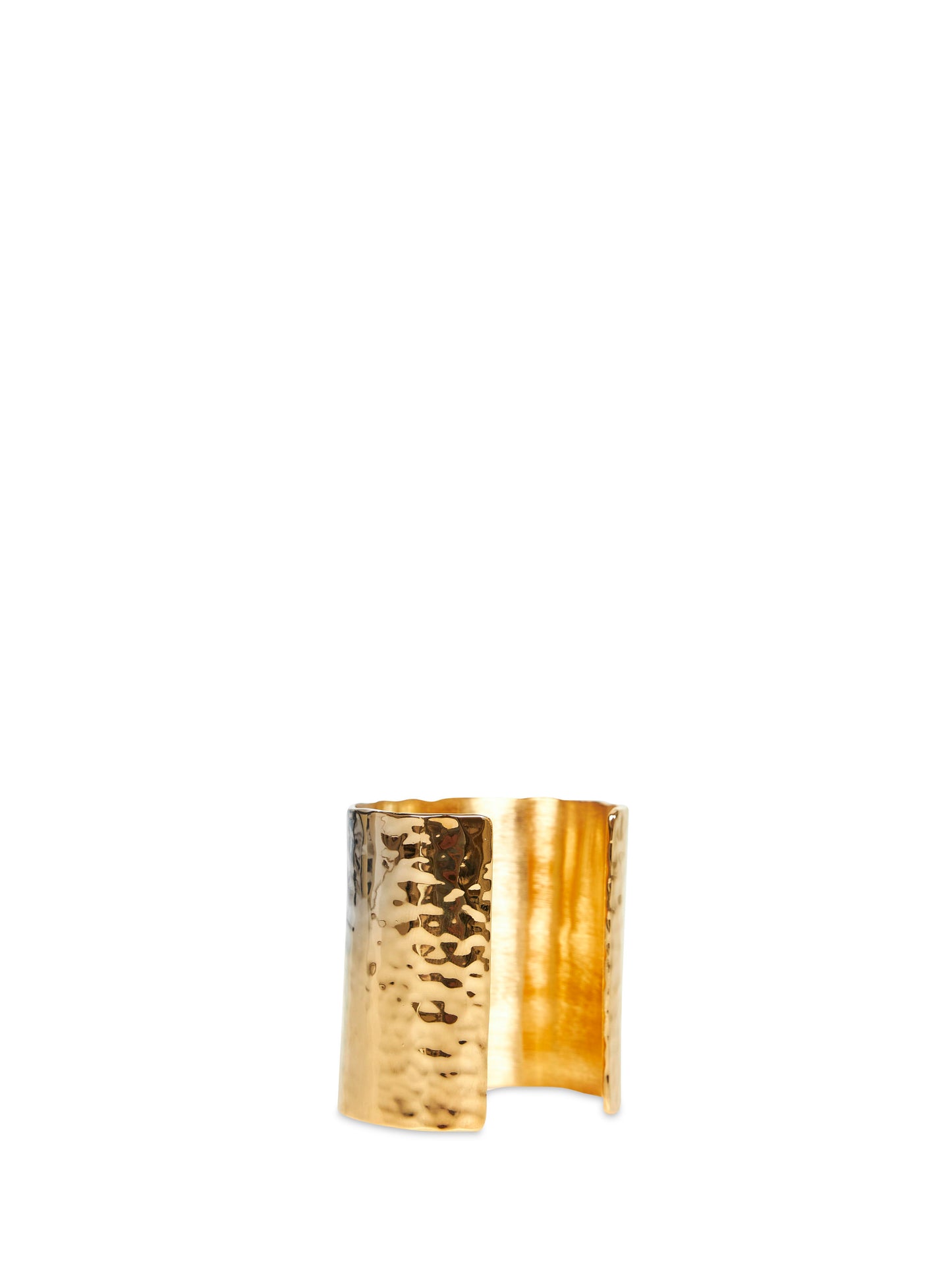 Gold metal Cassandre cuff bracelet