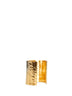 Gold metal Cassandre cuff bracelet