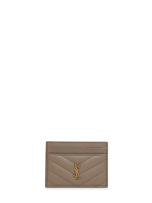 Light taupe Cassandre card holder