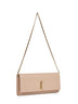 Clutch con tracolla Kate beige scuro