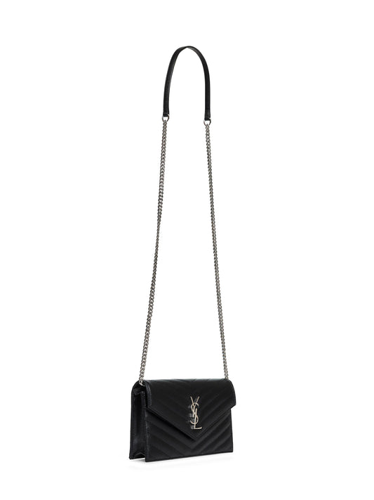 Black Cassandre envelope chain wallet